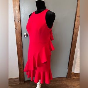 Gianni Bini Red Dress with Cutout Back Size 8